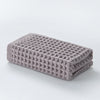 Cotton waffle bath towel – Lightweight and quick-drying – Japanese-inspired design – 28 x 55 in – Soft and breathable