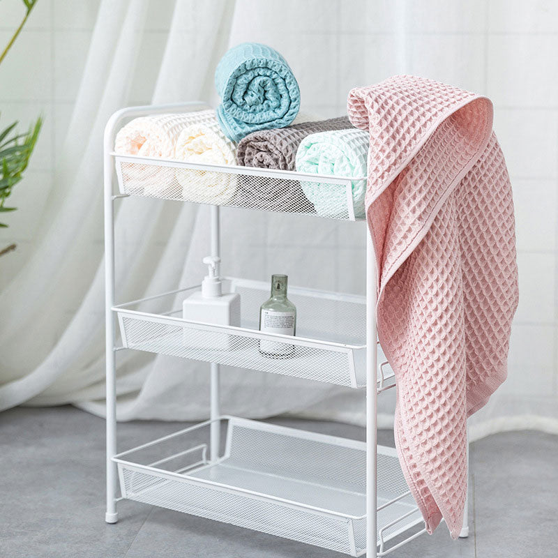 Cotton waffle bath towel – Lightweight and quick-drying – Japanese-inspired design – 28 x 55 in – Soft and breathable