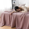 Cotton waffle blanket – Earthy tones – Versatile home accessory