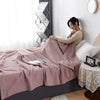 Cotton waffle blanket – Earthy tones – Versatile home accessory