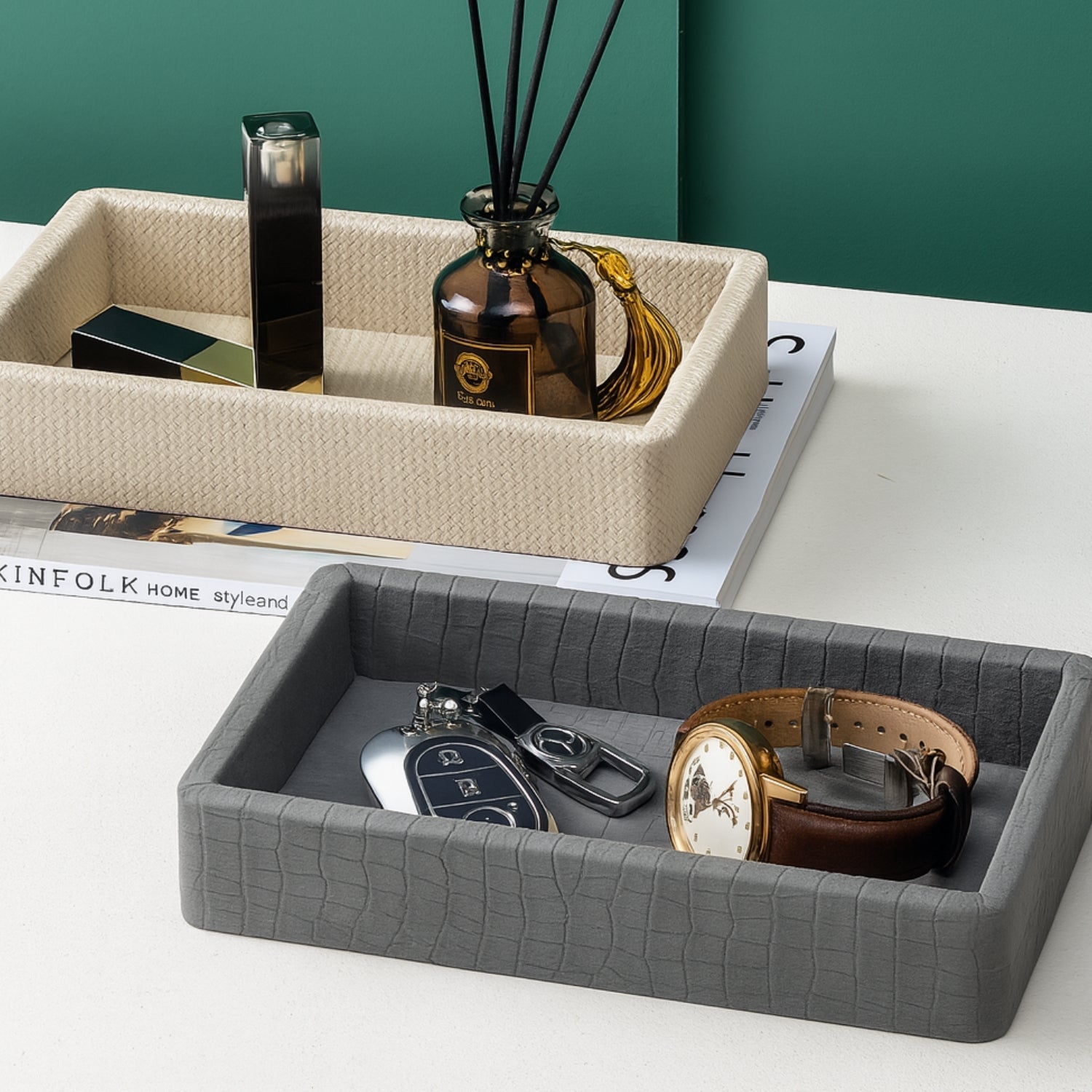 Croc Luxe Organiser Tray Box