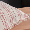 Cushion cover – Jacquard weave – Elegant fringe details – Soft cotton-polyester blend – 17.7 x 17.7 in