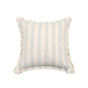 Cushion cover – Jacquard weave – Elegant fringe details – Soft cotton-polyester blend – 17.7 x 17.7 in