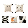 Cushion cover – Polyester – Embroidered ghost and pumpkin – Halloween decor for sofa – 17.7 x 17.7 in