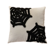 Cushion cover – Polyester – Embroidered ghost and pumpkin – Halloween decor for sofa – 17.7 x 17.7 in