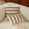 Cushion cover – Soft microfiber blend – Bohemian stripe design – Stylish home décor accessory