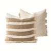 Cushion cover – Soft microfiber blend – Bohemian stripe design – Stylish home décor accessory