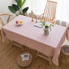 Custom Linen Tablecloth with Blue Stripes - Elegant Christmas Table Cover, Multiple Sizes for Banquet Dining