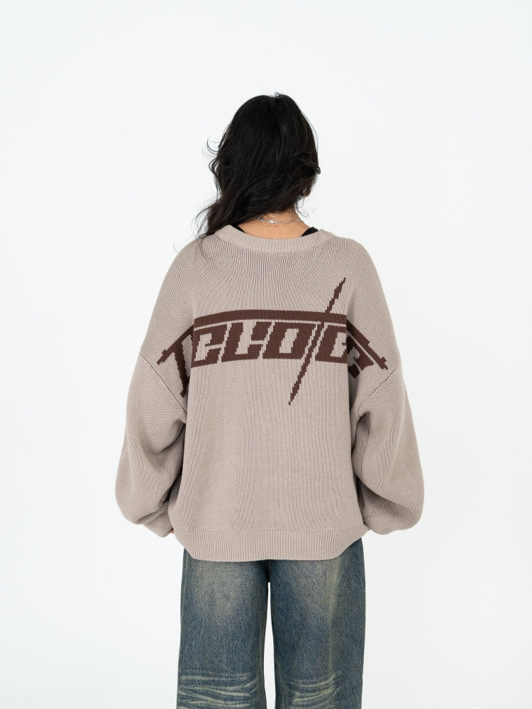 Doberman Graphic Knit Sweater