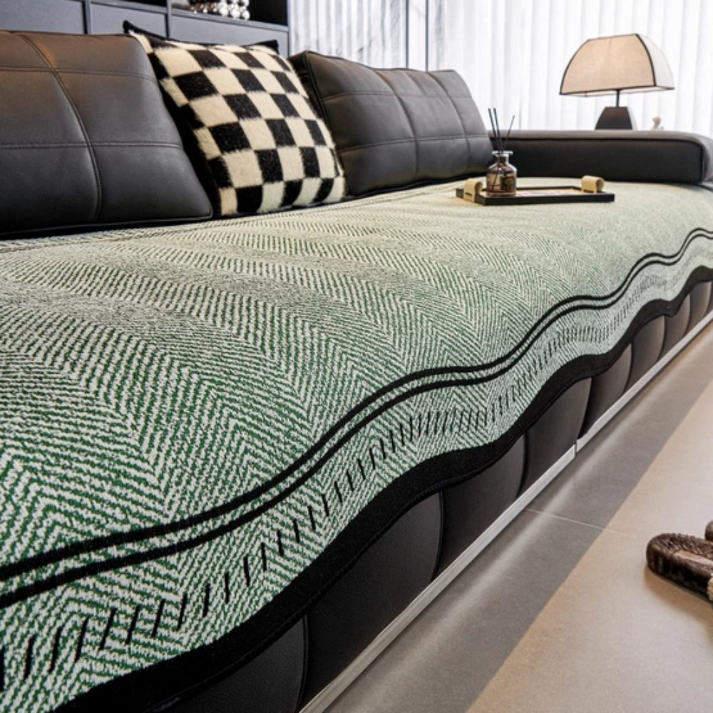 Modern Wave Anti-Slip Sofa Cover
