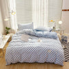 Duvet cover – Soft cotton-polyester blend – Mini checkered design – Cozy bedding for queen or king size