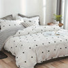 Duvet cover set – Soft polyester – Black love print – Cozy bedroom accessory
