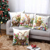 Easter Floral Bunnies Cushion Cover | 4pcs Set