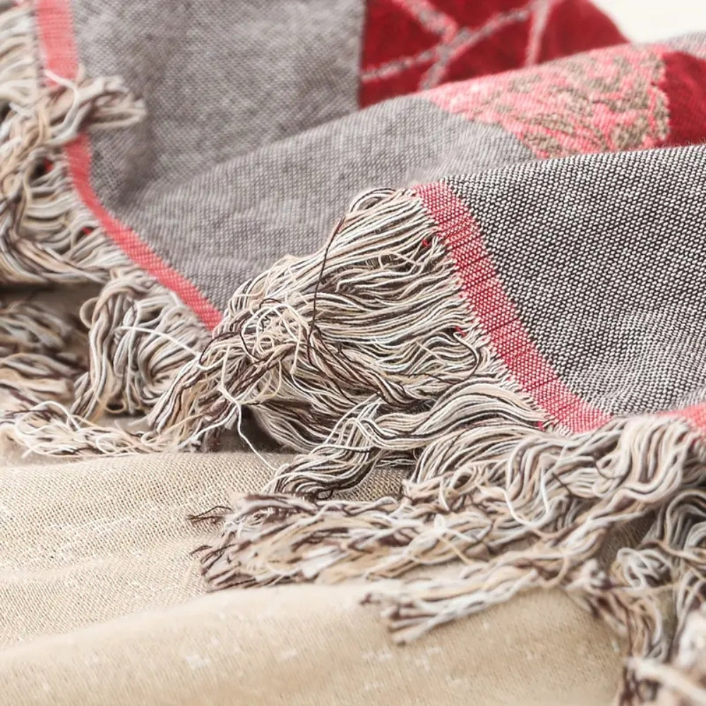 Elira Rose Floral Cotton Blanket