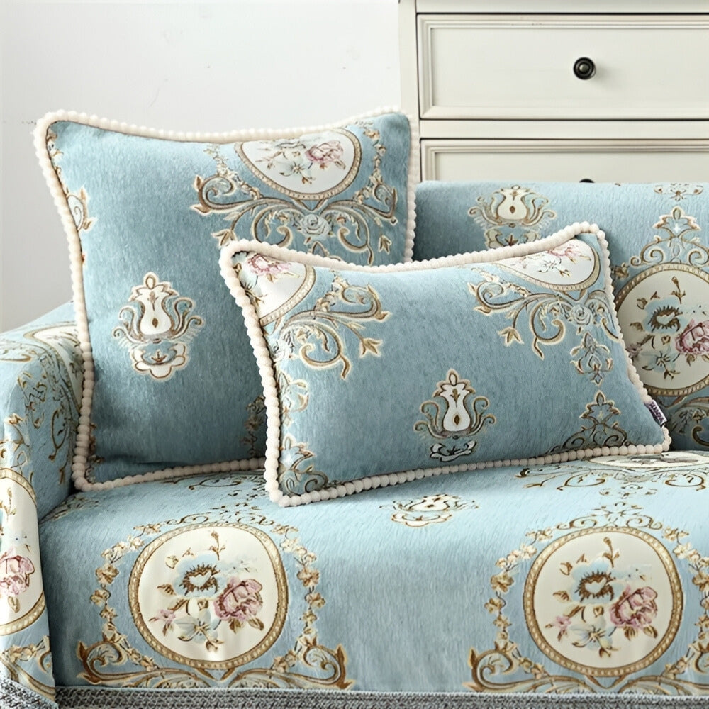 Elise Chenille Beaded Edge Cushion Cover