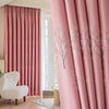Blue blackout curtains with white sheer panels, modern window drapes for living room or bedroom light control and privacy