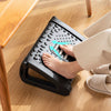 Ergonomic footrest – Memory foam – Adjustable height – Foot rest for under desk with massaging rollers