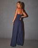 Blue Tube Top Jumpsuit