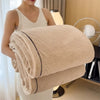 Fleece blanket – Soft jacquard design – Thickened winter warmth – Cozy multifunctional throw – 60 x 80 in
