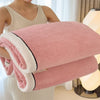 Fleece blanket – Soft jacquard design – Thickened winter warmth – Cozy multifunctional throw – 60 x 80 in