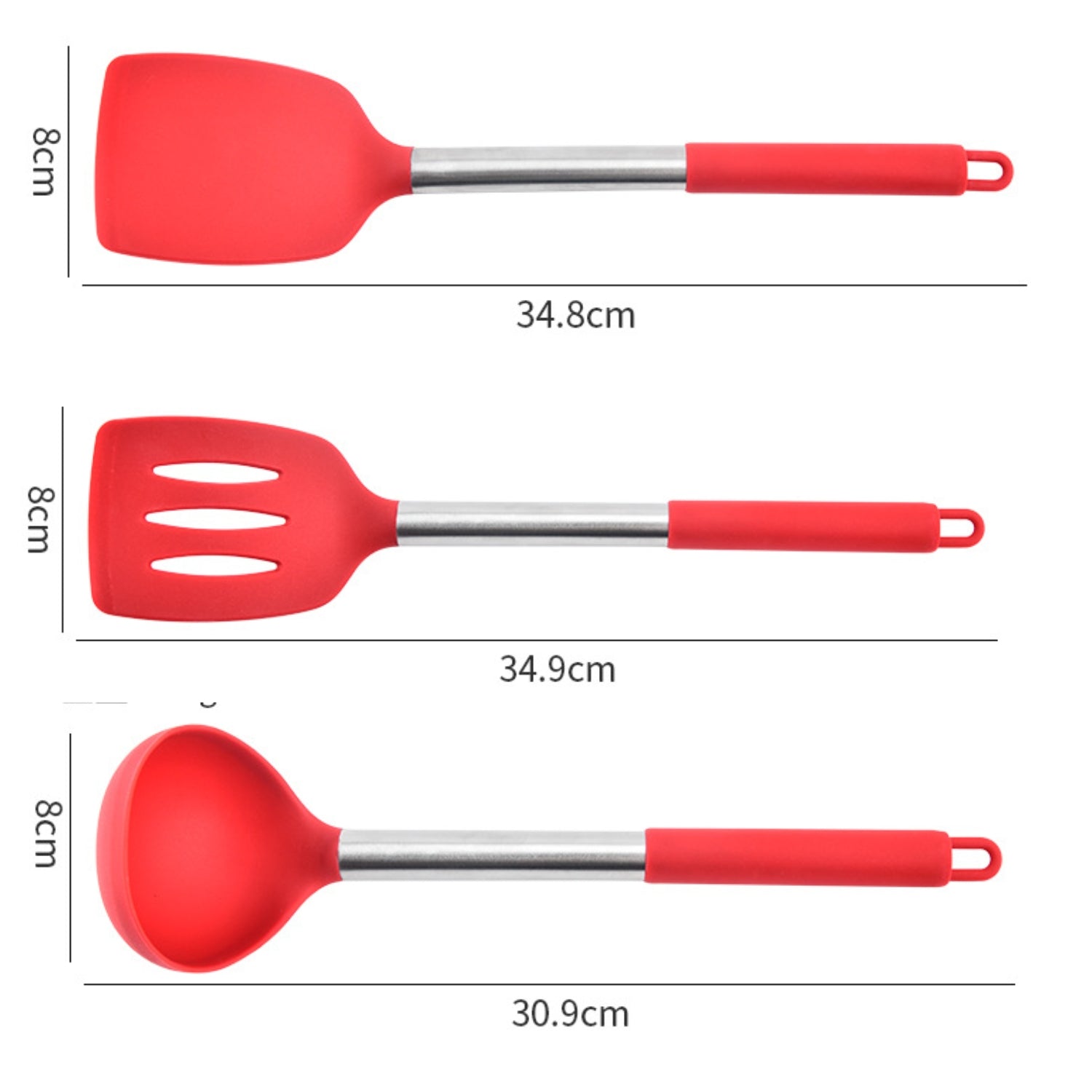 FlexiChef Silicone Kitchen Utensil Set | 3pcs