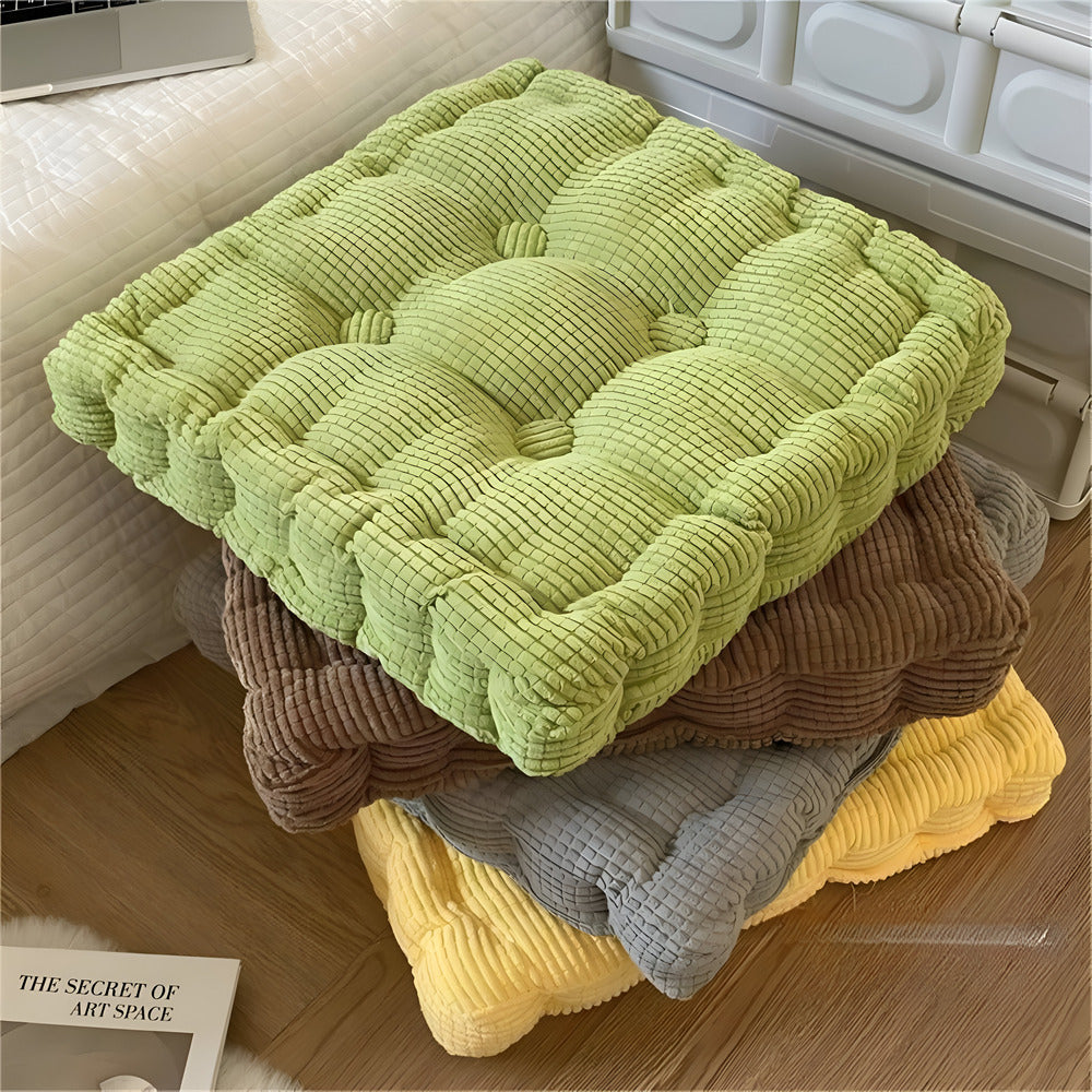 Floor cushion – Luxurious corduroy – Versatile for meditation and decor – Compact seating solution 15.7 x 15.7 in