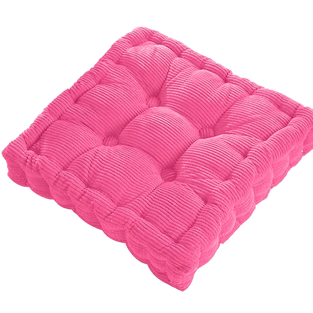 Floor cushion – Luxurious corduroy – Versatile for meditation and decor – Compact seating solution 15.7 x 15.7 in