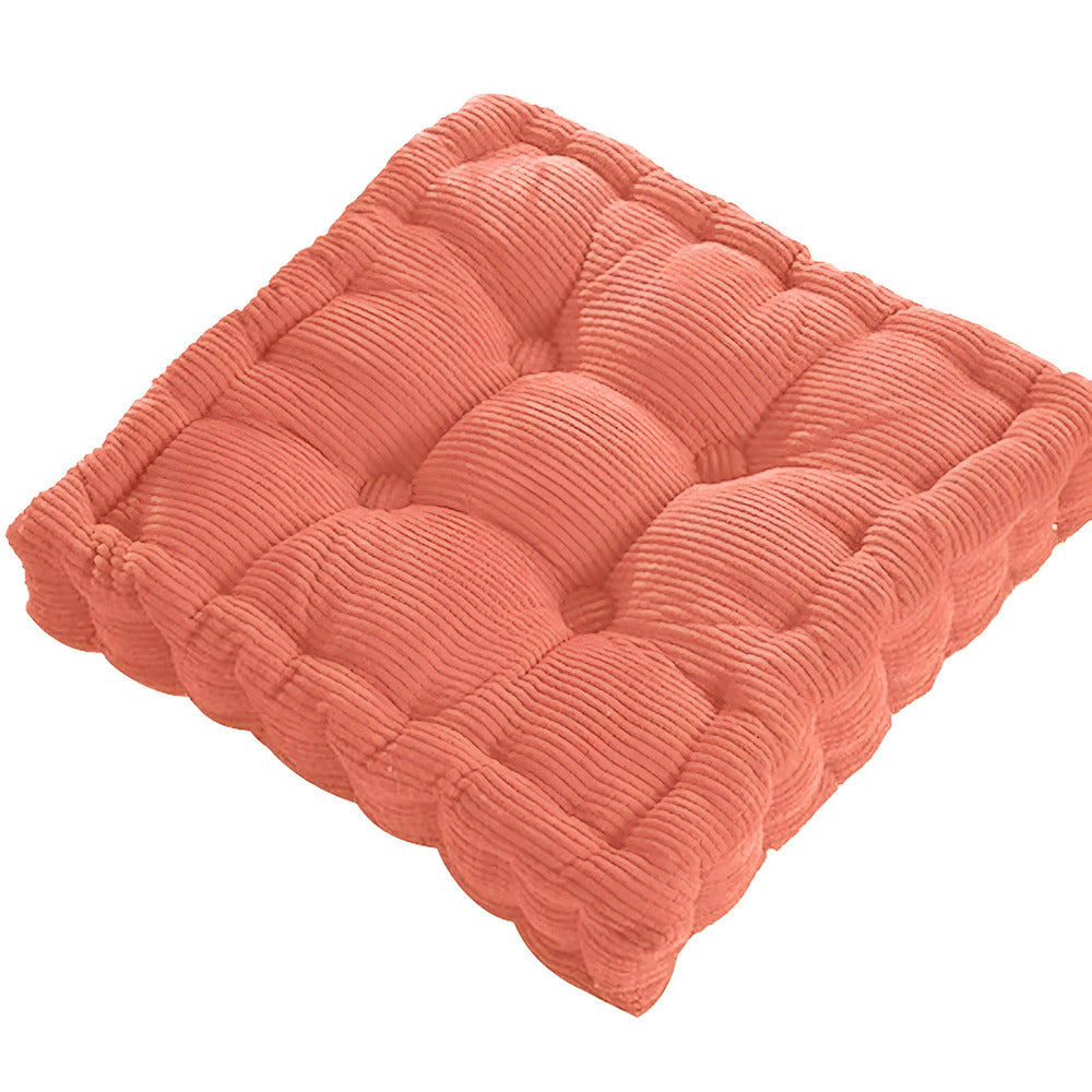 Floor cushion – Luxurious corduroy – Versatile for meditation and decor – Compact seating solution 15.7 x 15.7 in