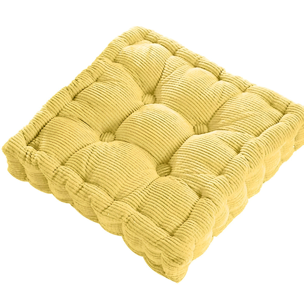 Floor cushion – Luxurious corduroy – Versatile for meditation and decor – Compact seating solution 15.7 x 15.7 in