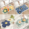 Floral Tufted Absorbent Bath Mat