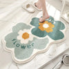 Floral Tufted Absorbent Bath Mat