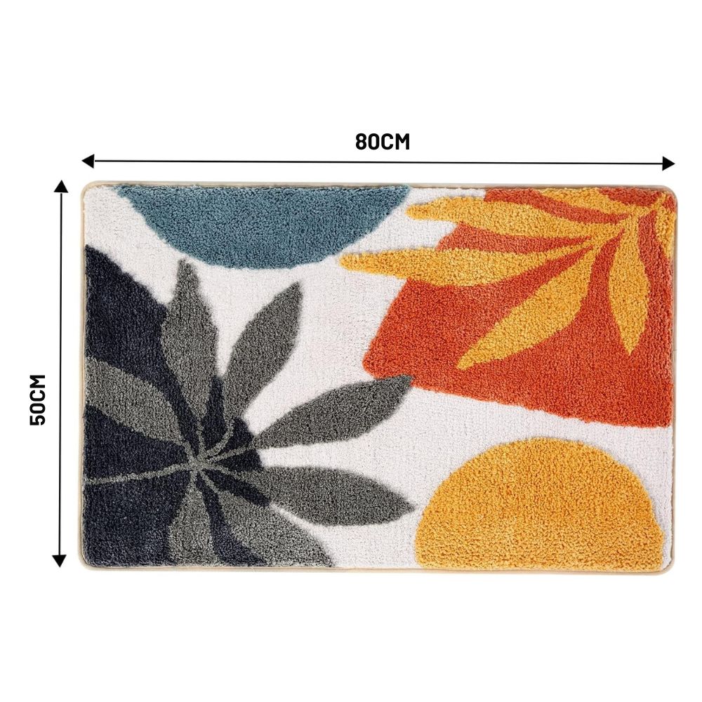 Floral Non-Slip Bathmat