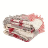 Floral Jacquard Cotton Throw Blanket, 50x60 Inches, Lightweight & Cozy Home Decor
