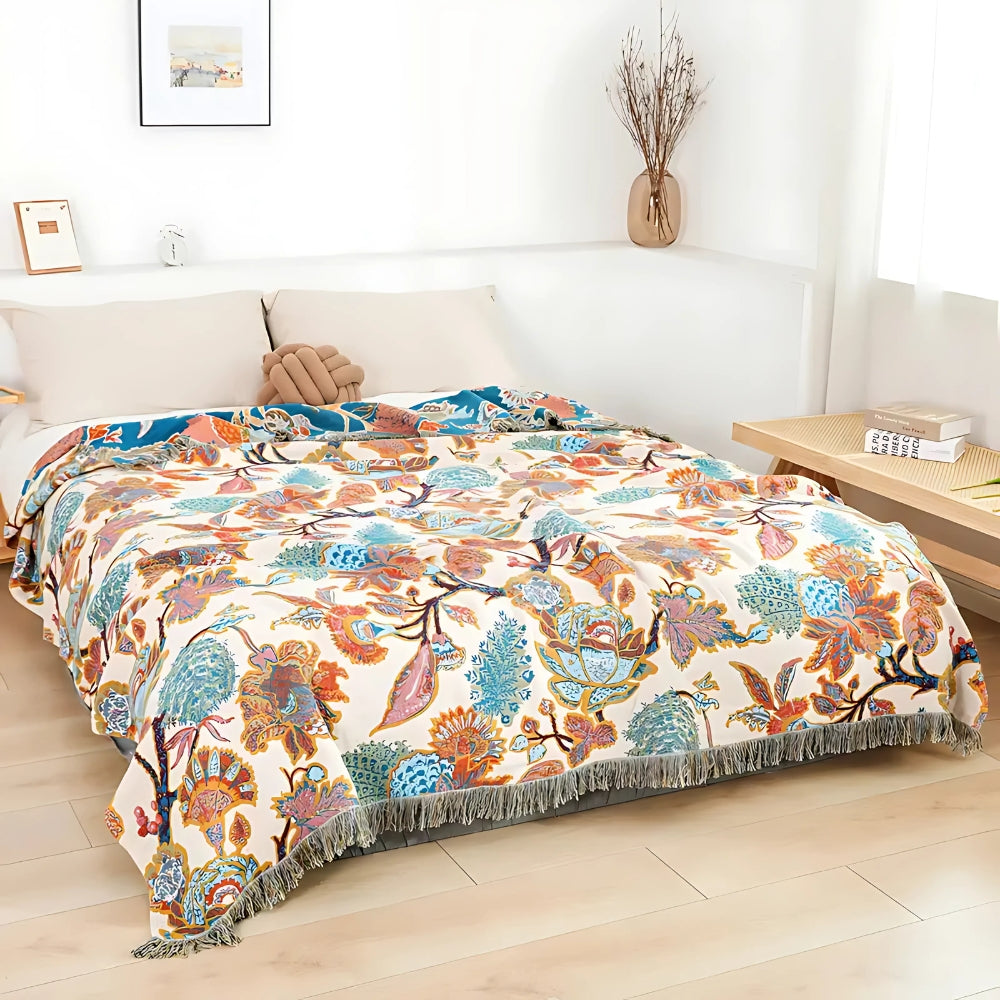 Floryn Garden-Inspired Reversible Blanket