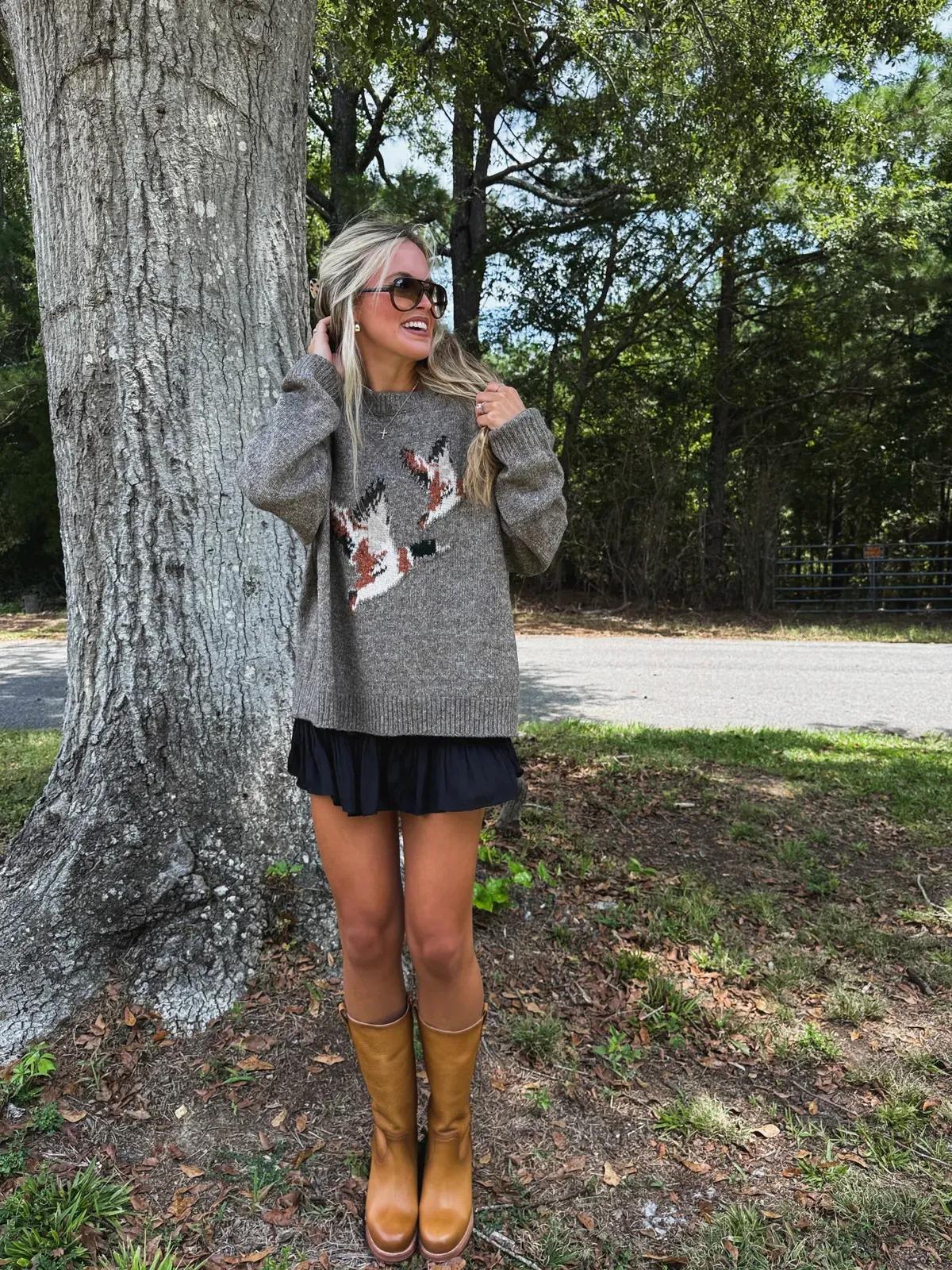 Flying Duck Knit Sweater