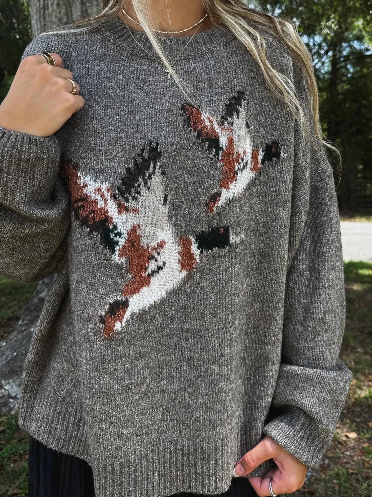 Flying Duck Knit Sweater