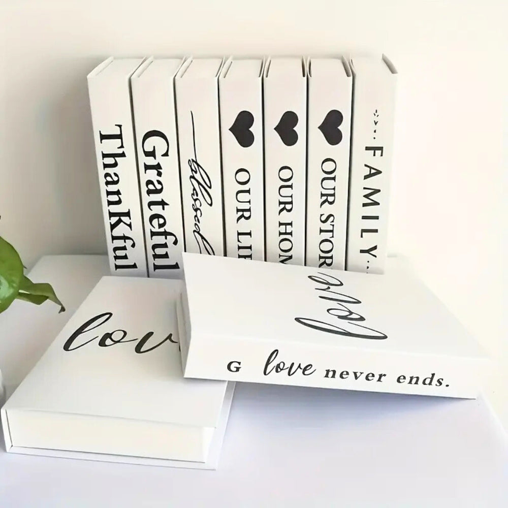 Forever Inspirational Book Stack Home Decor