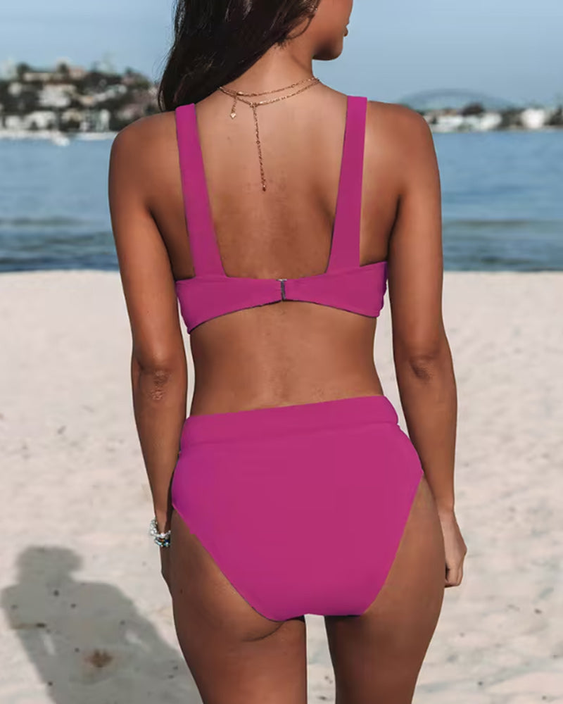 50% OFF | Gabriele | Monochrome bikinis with a high waist
