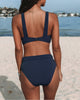 50% OFF | Gabriele | Monochrome bikinis with a high waist