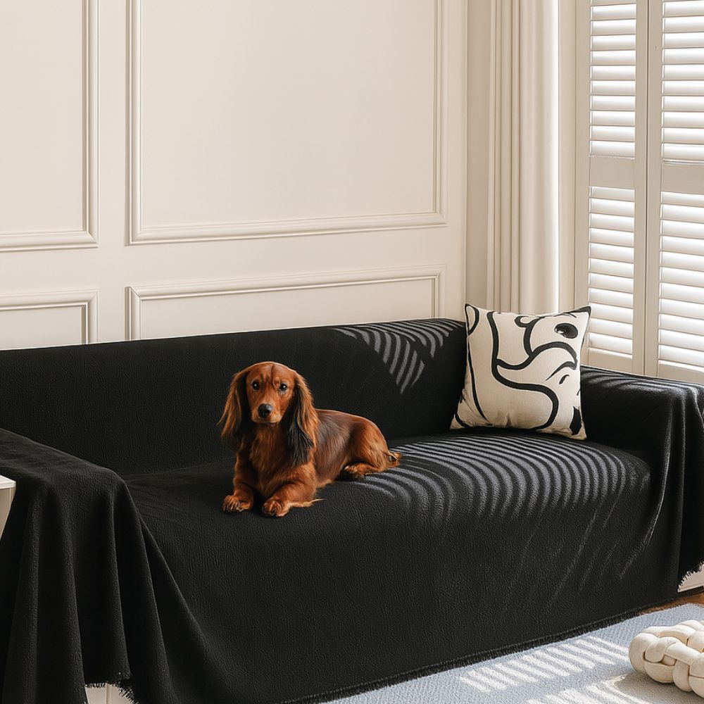 Diamond Grid Chenille Sofa Cover