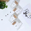 Glass spice jars – 12-piece set – Airtight bamboo lids – Minimalist design for kitchen organization
