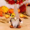 Gnome table decor – Whimsical fabric design – Autumn-themed – Perfect for Thanksgiving centerpiece – 11 in tall