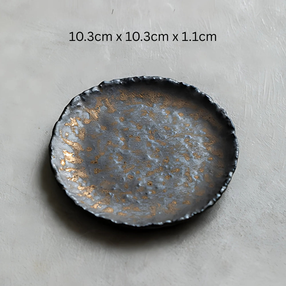 Hammer-Divot Inspired Industrial Plate Set