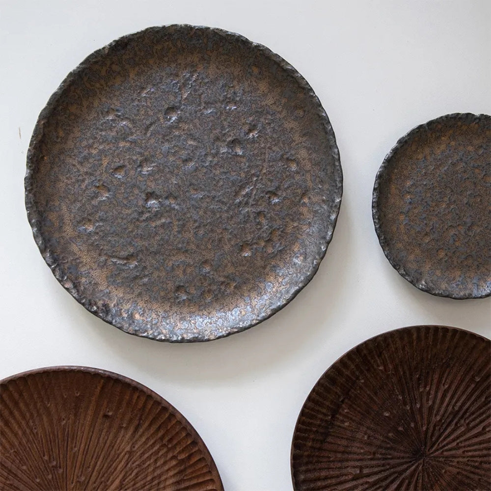 Hammer-Divot Inspired Industrial Plate Set