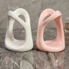 Modern ceramic toothbrush and toothpaste holder, bathroom countertop organizer for oral care storage