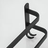 Wall-mounted black metal towel rack with multi-bar design, space-saving bathroom organizer for towels and linens