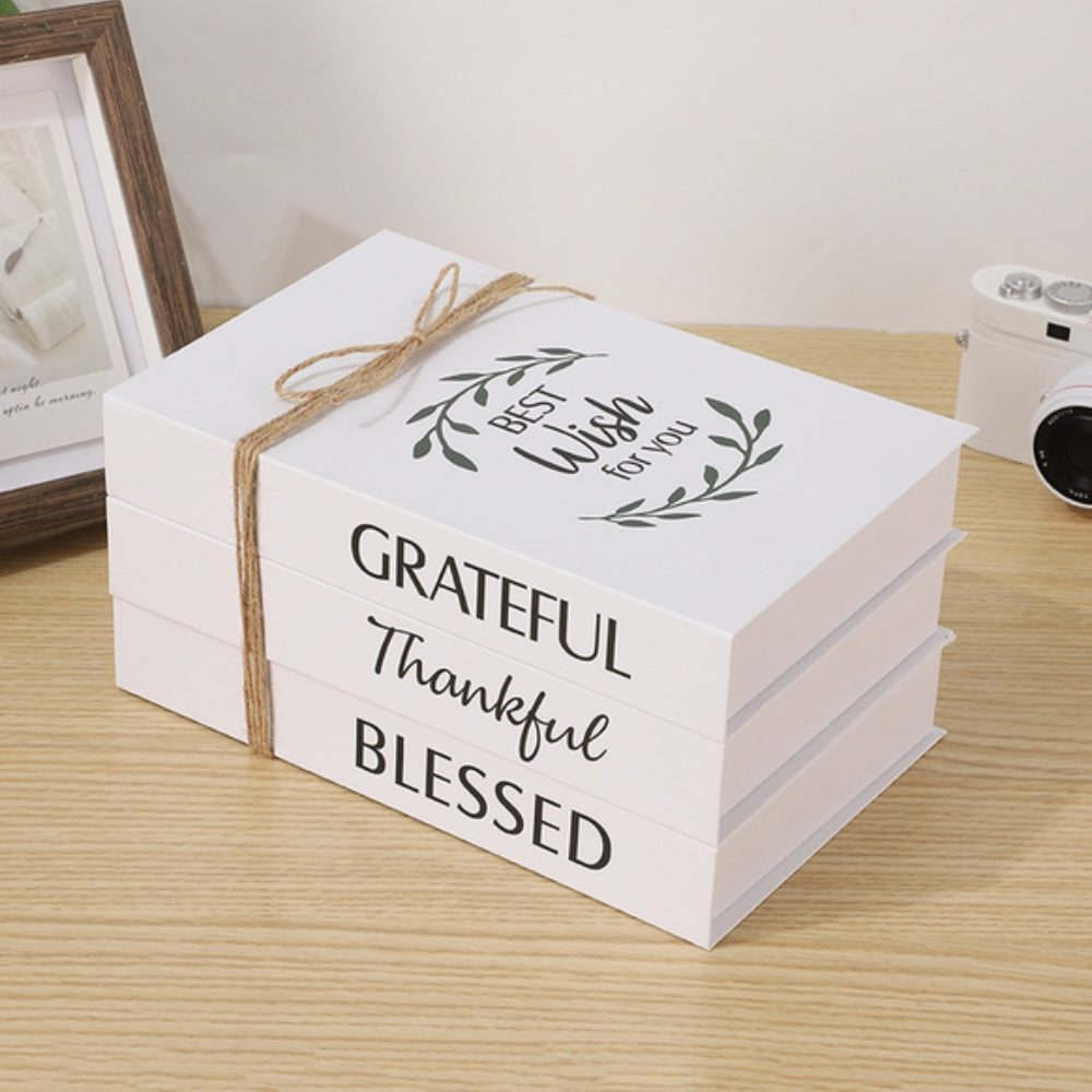 Inspiré Rustic Book Stack Home Shelf Decor