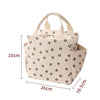 Insulated Lunch Bag - Durable Corduroy Lunch Box, 10.2 x 9.8 x 7.3 Inches, Perfect for School and Picnics