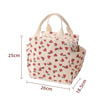 Insulated Lunch Bag - Durable Corduroy Lunch Box, 10.2 x 9.8 x 7.3 Inches, Perfect for School and Picnics