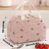 Insulated Lunch Bag - Durable Corduroy Lunch Box, 10.2 x 9.8 x 7.3 Inches, Perfect for School and Picnics